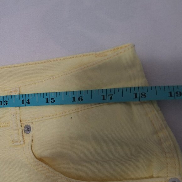 Jordache Vintage Yellow Women's High Rise Straight Legs Jeans Size 14 - Picture 8 of 11
